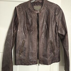 Maurices Dark Brown Leather Jacket